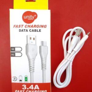 3.4Amp Charging Data Cable for Phone - Type C (Box Packing, 6 Months Warranty)