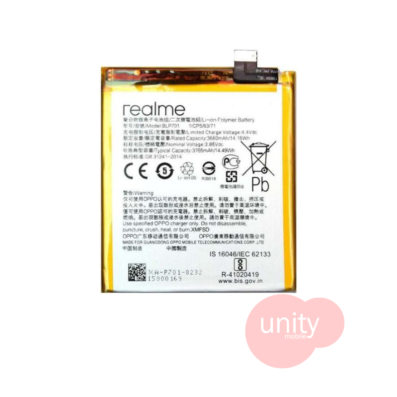 Oppo / Realme Phone Battery Model BLP701 (6 Months Customer Warranty)