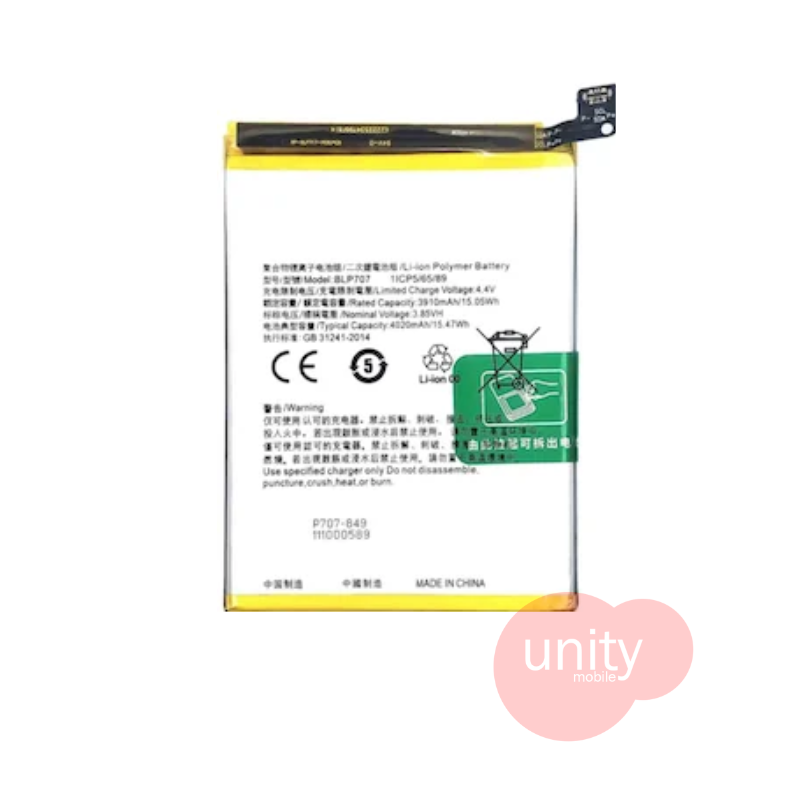 Oppo / Realme Phone Battery Model BLP707 (6 Months Customer Warranty)