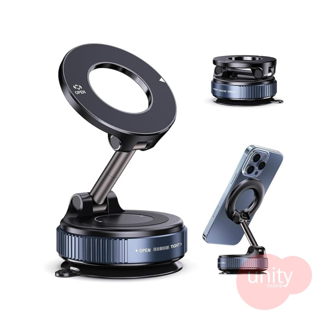 Magnetic Phone Holder 360 Degree Adjustable Vacuum Suction