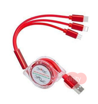 3-In-1 Retractable Charging Cable