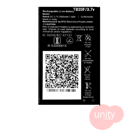 Jio Battery 2000 mAh 3.7V (6 months reaplacement warranty)