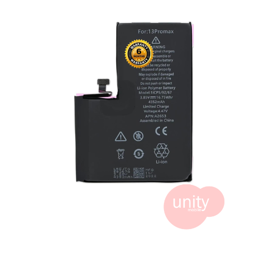 iPhone Phone Battery Model 13PM (6 Months Customer Warranty)