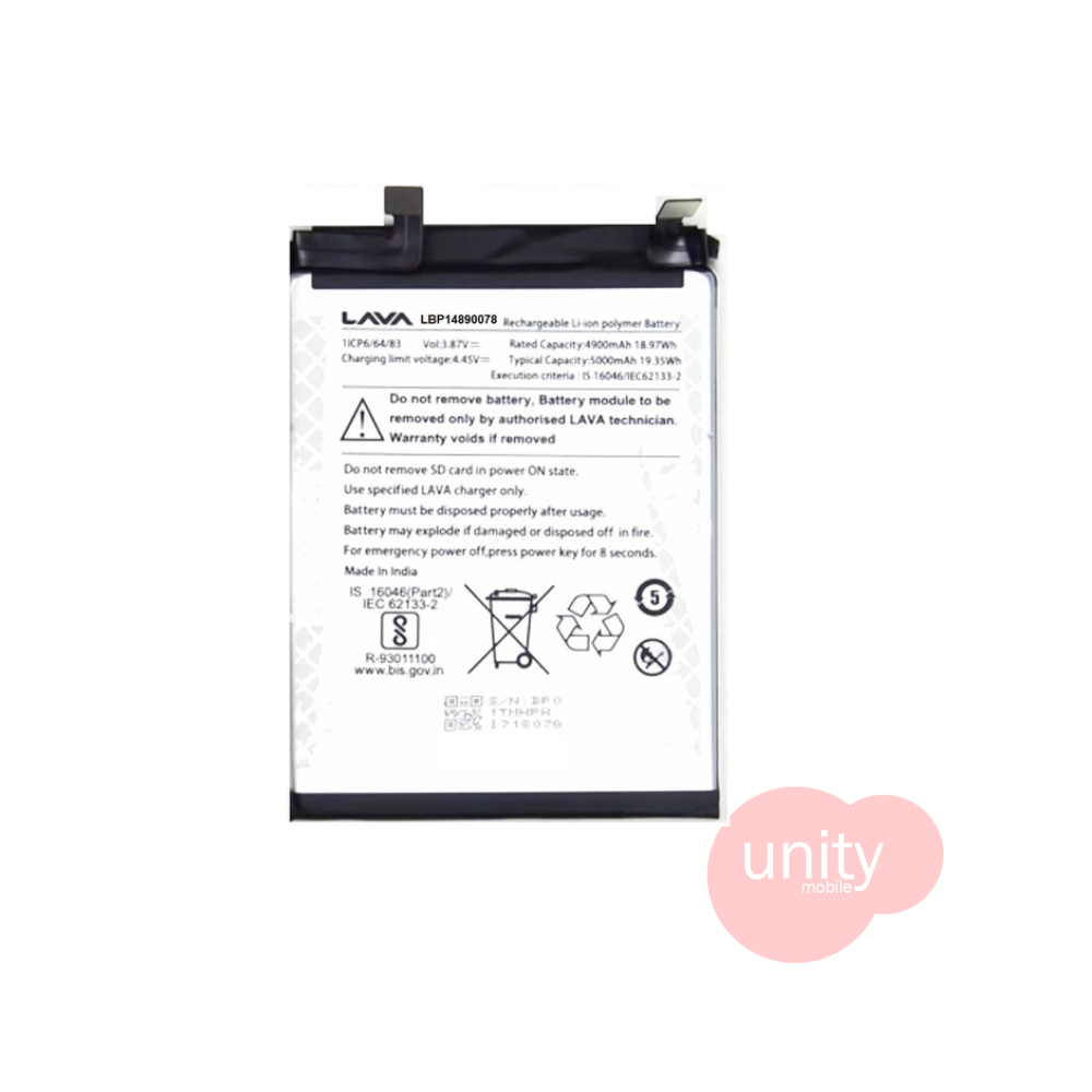 Lava Phone Battery Model LBP0078 (6 Months Customer Warranty)