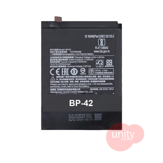 Mi Phone Battery Model BP42 (6 Months Customer Warranty)