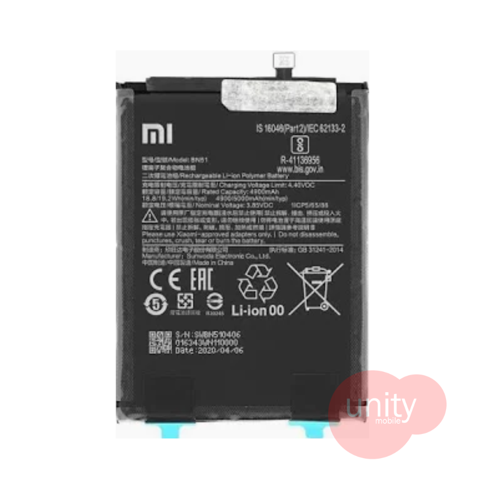 Mi Phone Battery Model BN51 (6 Months Customer Warranty)