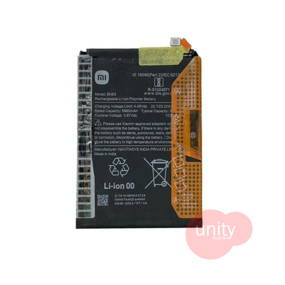 Mi Phone Battery Model BN63 (6 Months Customer Warranty)
