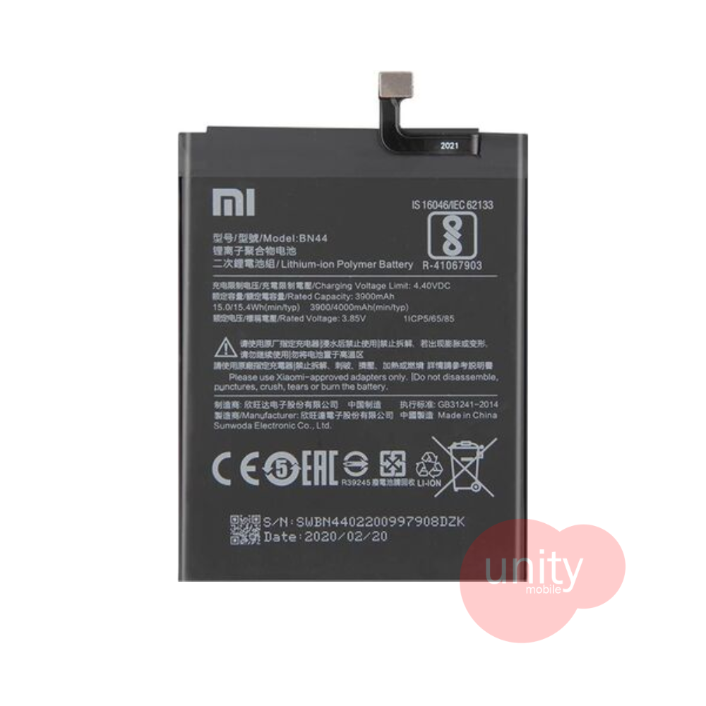 Mi Phone Battery Model BN44 (6 Months Customer Warranty)