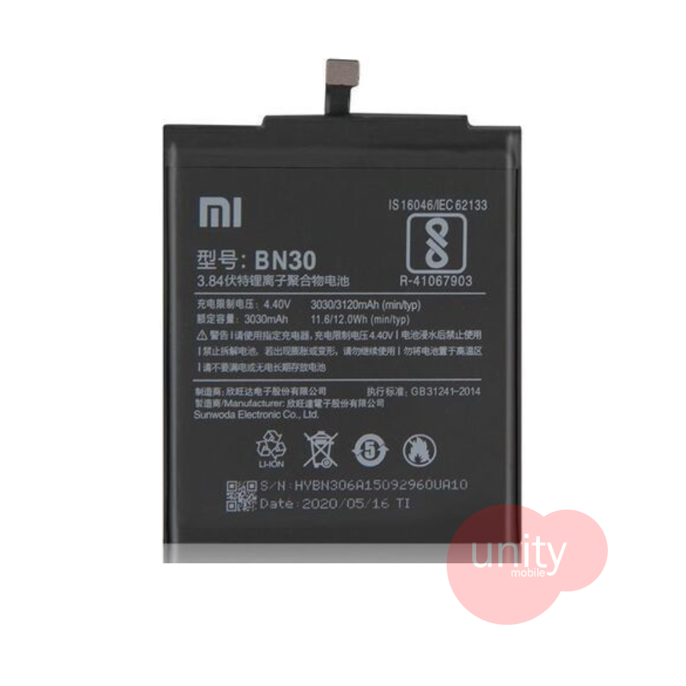 Mi Phone Battery Model BN30 (6 Months Customer Warranty)
