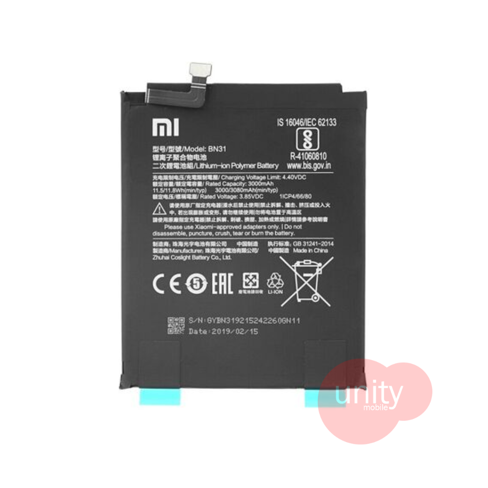 Mi Phone Battery Model BN31 (6 Months Customer Warranty)
