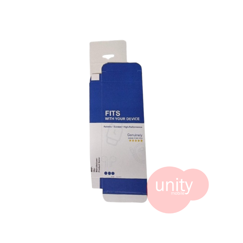 Data Cable Packaging Box ( Blue, Min Order 50 pc )