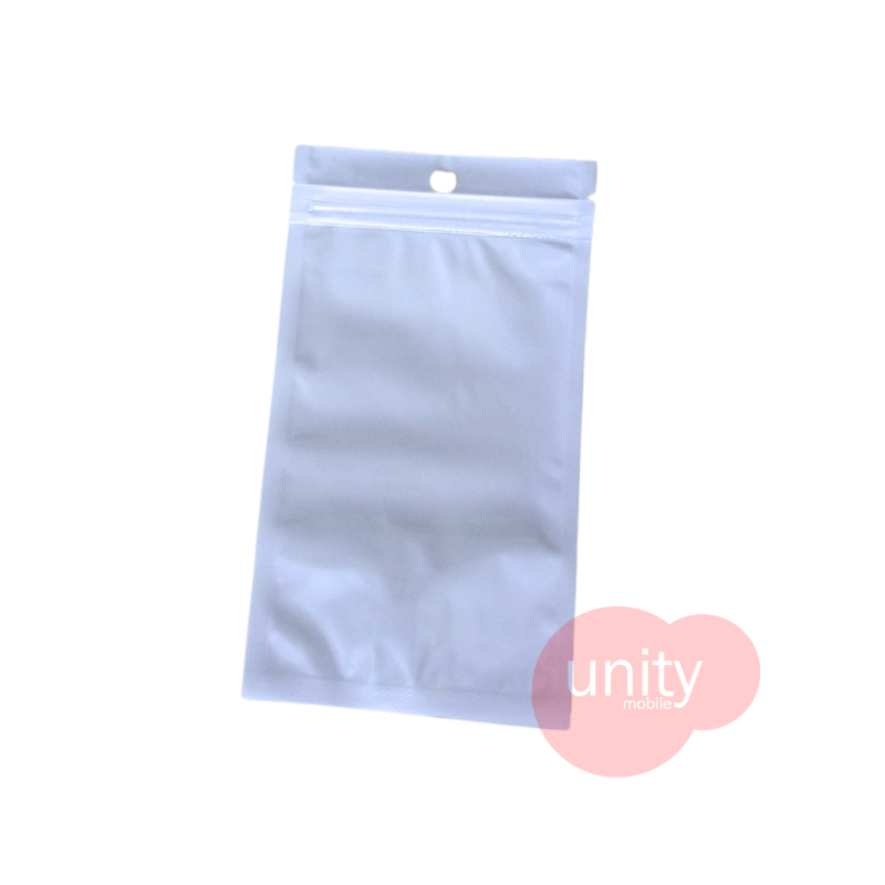 Zipper Pouch Size 16x9 cm  (white minimum order 50 pc )