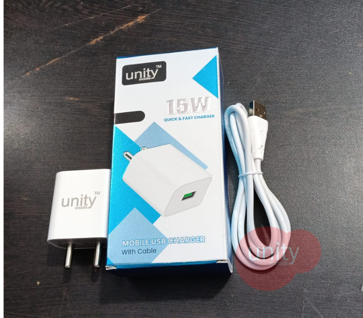 15 Watt Unity Charger - Type C Cable (1 Year Warranty)