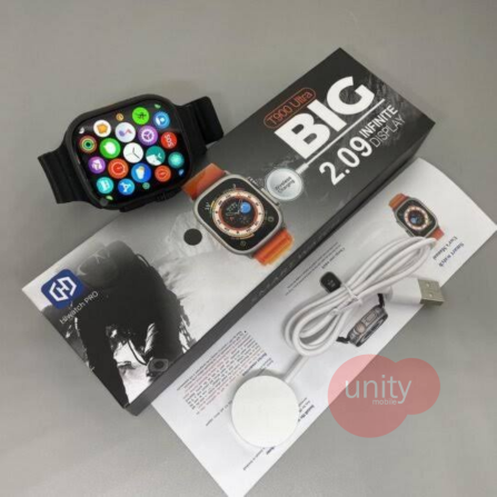 T900 Ultra Smart Watch 2.09 Infinite Display With BT Calling Wireless Charging Smartwatch