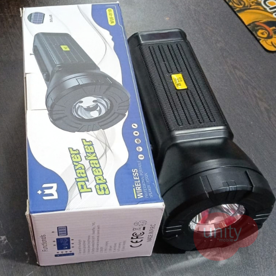 Wireless Speaker with Solar Charging & Built-in LED Torch, Radio Multipurpose Good Quality