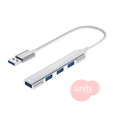 4 Port Metal USB Hub for Phone & Laptop - Type USB
