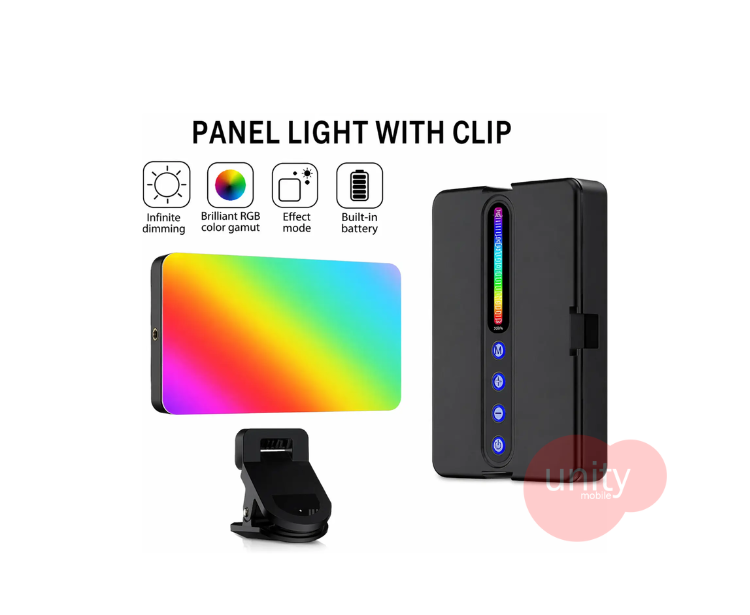 M160 RGB Portable Camera Light Panel Lamp for Live Stream