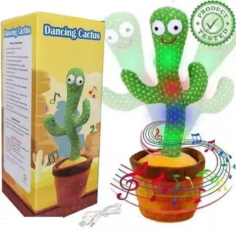 Dancing Cactus Toy for Kids - Rechargeable