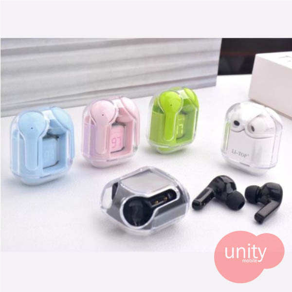 TWS Ultrapod Max 5.3 Crystal Transparent Digital display Buds (Hot Selling)
