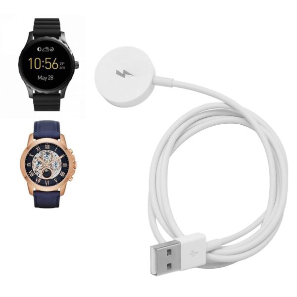 White Smart Watch Charger, Magnetic Watch USB Charging Cable Cord