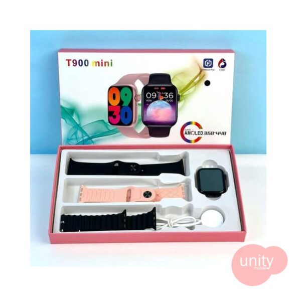 t900 mini (Female Special) Smartwatch with full dial screen with notification, BT Calling