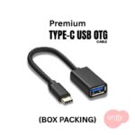 Premium OTG Wired Connector USB-TC (To Connect Pen Drive and USB Wire) With Box Packing
